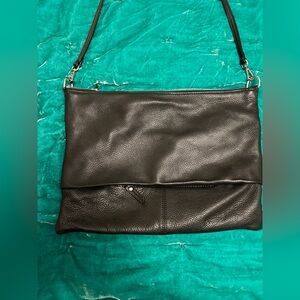 Sanctuary Black Leather Crossbody Bag
